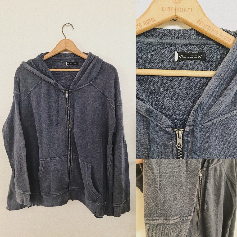 Volcom Oversized Zipper Hoodie French Terry